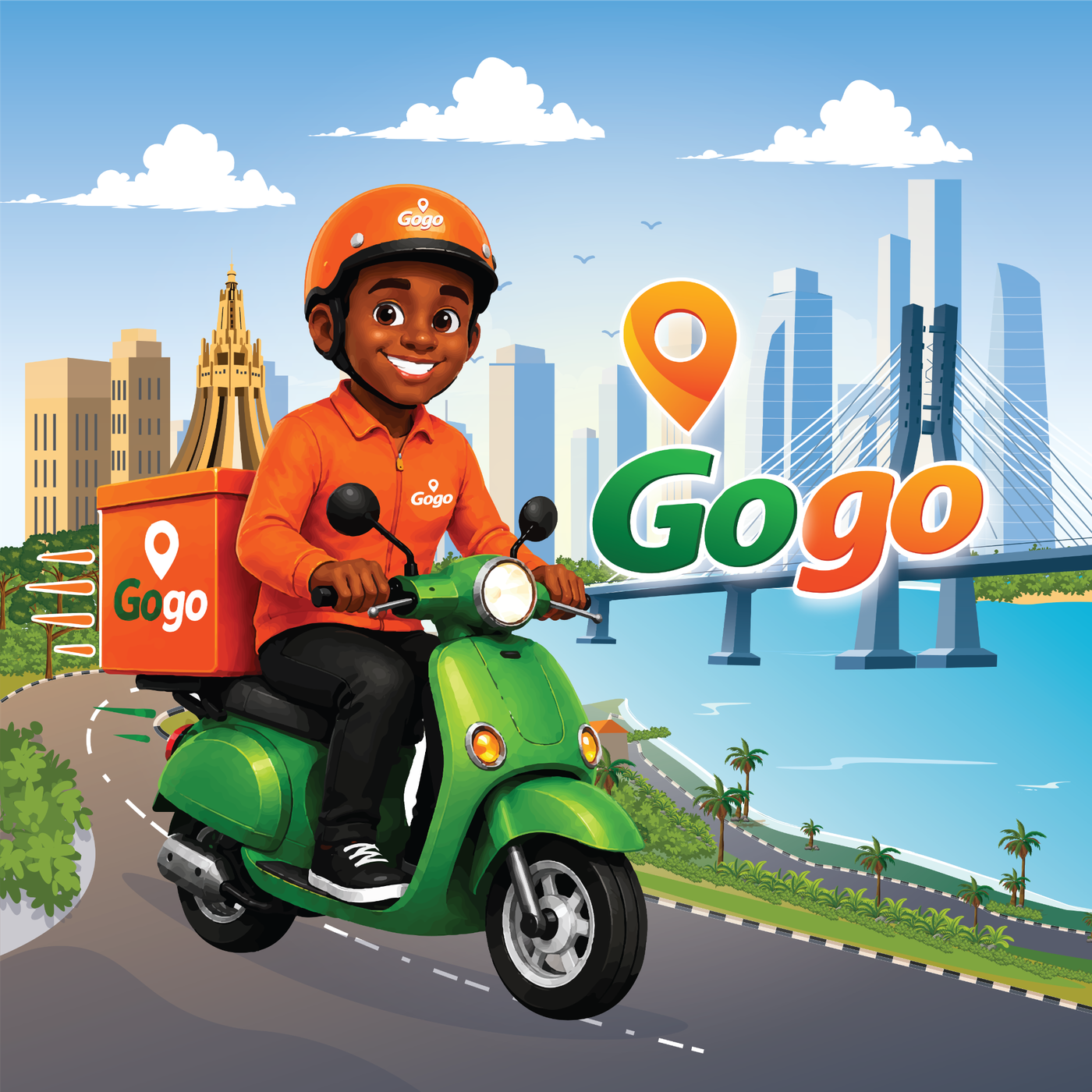 Gogo delivery partner illustration